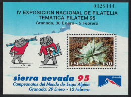 Spain Snow Star Flower Filatem '95 Exhibition MS 1995 MNH SG#MS3311 - Neufs