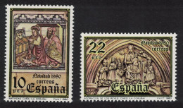 Spain Christmas 2v 1980 MNH SG#2629-2630 - Unused Stamps