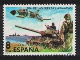 Spain Tanks Aviation Armed Forces Day 1980 MNH SG#2618 - Nuovi