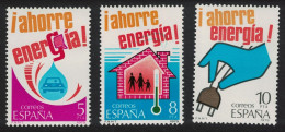 Spain Energy Conservation 3v 1979 MNH SG#2556-2558 - Ongebruikt
