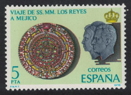 Spain Aztec Calendar Royal Visits To Mexico 1978 MNH SG#2541 - Neufs