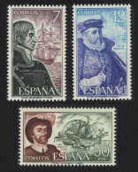 Spain Spanish Navigators Ships 3v 1976 MNH SG#2353-2355 - Neufs