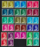 Spain King Juan Carlos I 7v Normal Paper Pairs 1976 MNH - Unused Stamps