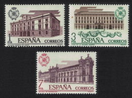 Spain Spanish Customs Buildings 3v 1976 MNH SG#2371-2373 - Unused Stamps