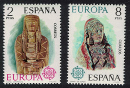 Spain Europa Stone Sculptures 2v 1974 MNH SG#2235-2236 - Unused Stamps