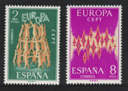 Spain Stars Europa 2v 1972 MNH SG#2148-2149 - Ungebraucht