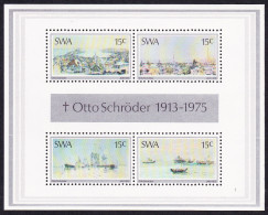 SWA Painter Otto Schroeder MS 1975 MNH SG#MS281 Sc#383a - South West Africa (1923-1990)