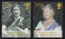 South Georgia Queen Mother Commemoration 2v 2002 MNH SG#348 - Georgia Del Sud