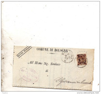 1902 LETTERA CON ANNULLO BOLOGNA - Marcophilie