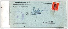 LETTERA - 1946-60: Poststempel