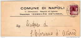 1949  LETTERA CON ANNULLO NAPOLI - 1946-60: Marcophilia