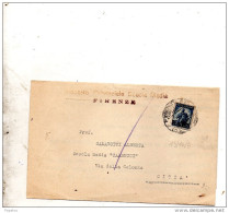 1950  LETTERA CON ANNULLO FIRENZE - 1946-60: Poststempel