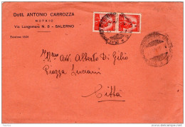 1950 LETTERA CON ANNULLO SALERNO - 1946-60: Poststempel