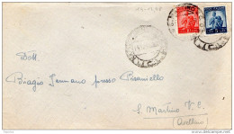 1948 LETTERA CON ANNULLO S. MARTINO AVELLINO - 1946-60: Marcophilia