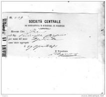 1871 SOCIETÀ CENTRALE DI GINNASTICA E SCHERMA FIRENZE - Documents Historiques