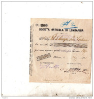 1891 SOCIETA' ARTICOLA DI LOMBARDIA - Italie