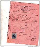 1917 FERRARA BANCA POPOLARE - Italie