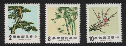 Taiwan Pine Bamboo And Plum Flowers Trees 3v 1984 MNH SG#1572-1574 - Unused Stamps