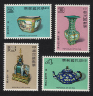 Taiwan Qing Dynasty Enamelware 4v 1983 MNH SG#1472-1475 - Unused Stamps