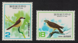 Taiwan Shrike Grey-faced Buzzard-eagle Birds 2v 1983 MNH SG#1504-1505 - Unused Stamps