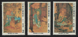 Taiwan Lohan Buddhist Saint Paintings 3v 1982 MNH SG#1463-1465 - Ungebraucht