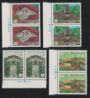 Taiwan Children's Paintings 4v Pairs Margins 1982 MNH SG#1431-1434 - Ongebruikt