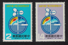 Taiwan Meteorology Central Weather Bureau 2v 1981 MNH SG#1367-1368 - Unused Stamps