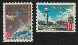 Taiwan Meteorological Satellite Ground Station 2v 1981 MNH SG#1339-1340 - Unused Stamps