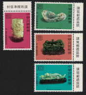 Taiwan Ancient Chinese Jade 2nd Series 4v Margins 1980 MNH SG#1291-1294 - Unused Stamps