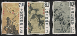 Taiwan Ancient Chinese Paintings 'Three Friends Of Winter' 3v 1977 MNH SG#1131-1133 MI#1170-1172 - Ongebruikt