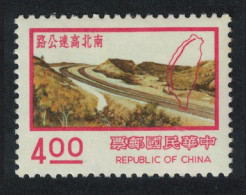 Taiwan North-south Motorway $4 1974 MNH SG#1122d MI#1157 - Unused Stamps
