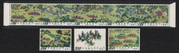 Taiwan 'The Emperor's Procession' Ming Dynasty Handscrolls T2 8v Strip 1972 MNH SG#878-885 - Unused Stamps
