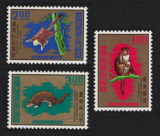Taiwan Flying Squirrel Pangolin Macaque Wildlife Animals 3v 1971 MNH SG#807-809 - Unused Stamps