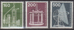 Berlin, 1975, 3 Marken 505, 506, 507 ** Aus Freimarken Dauerserie "Industrie Und Technik" - Ungebraucht