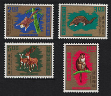 Taiwan Flying Squirrel Pangolin Macaque Wildlife Animals 4v 1971 MNH SG#807-810 MI#826-829 - Unused Stamps