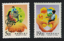 Taiwan Caring For The Disabled 2v 1996 MNH SG#2368-2369 - Nuovi