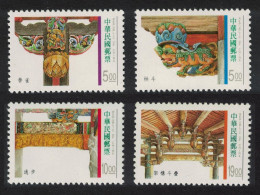 Taiwan Traditional Architecture Roof Supports 4v 1996 MNH SG#2333-2336 - Neufs