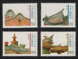 Taiwan Traditional Architecture Roof Styles 4v 1995 MNH SG#2224-2227 - Nuovi
