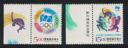 Taiwan Centenary Of International Olympic Committee 2v Margins 1994 MNH SG#2201-2202 - Ongebruikt