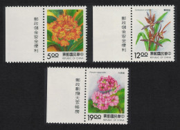 Taiwan Clivia Primula Flowers 3v Margins 1994 MNH SG#2177-2179 - Nuovi
