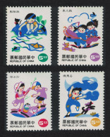 Taiwan Children's Games 4th Series 4v 1994 MNH SG#2184-2187 - Unused Stamps