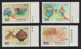Taiwan Traditional Crafts Exhibition 4v Margins T2 1993 MNH SG#2105-2108 - Unused Stamps