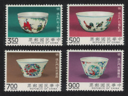 Taiwan Ch'eng-hua Porcelain Cups Of Ming Dynasty 4v 1993 MNH SG#2134-2137 - Ungebraucht