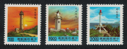 Taiwan Lighthouses With Blue Panel At Foot 2nd Issue 3v 1992 MNH SG#2004-2013 MI#2040-2042 - Neufs