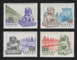 Taiwan Stone Lions From Lugouqiao Bridge 4v 1992 MNH SG#2070-2073 - Unused Stamps