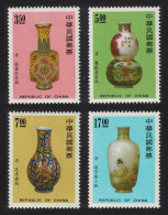 Taiwan Glassware Decorated With Enamel 4v 1992 MNH SG#2066-2069 - Ungebraucht