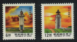Taiwan Lighthouses 4th Issue 2v 1991 MNH SG#1855+1861 MI#1945-1946 - Unused Stamps