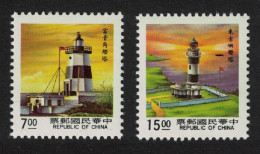 Taiwan Lighthouses 3rd Issue 2v 1990 MNH SG#1856+1863 MI#1908-1909 - Ungebraucht