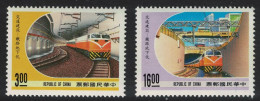 Taiwan Western Railway Line 2v 1989 MNH SG#1870-1871 - Nuovi