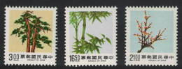 Taiwan Pine Bamboo And Plum 4th Series 3v 1989 MNH SG#1845-1847 - Ongebruikt